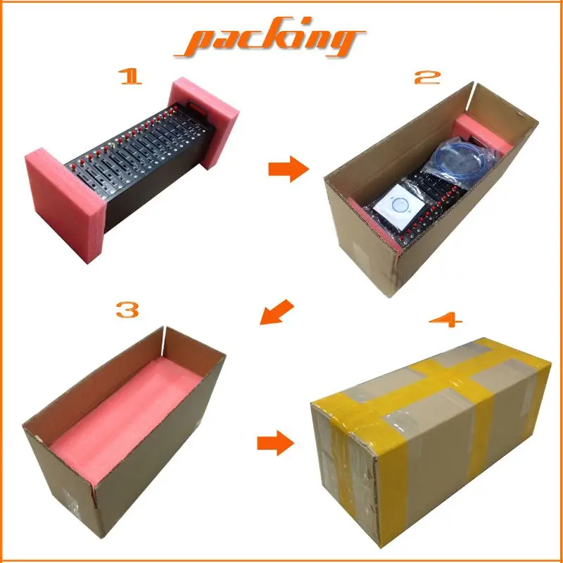 16ports gsm modem packing