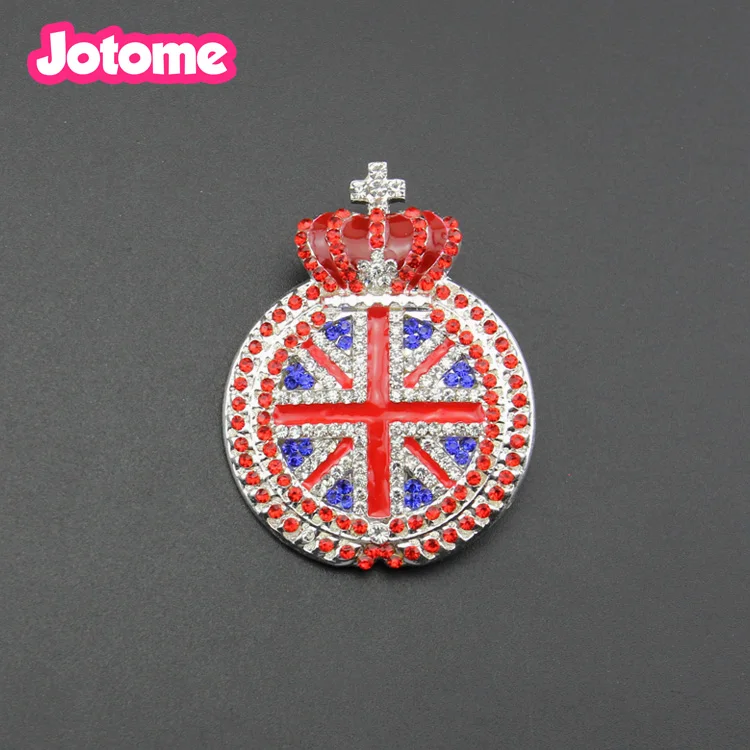 Cintura fibbia corona Union Jack Inghilterra UK Crown 