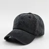 plain black jeans denim adjustable baseball cap