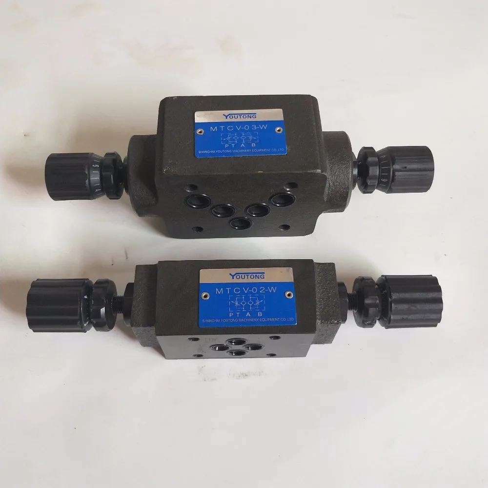 Mtcv03w Hydraulic Oil Throttle Speed Control Valve Superimposed One