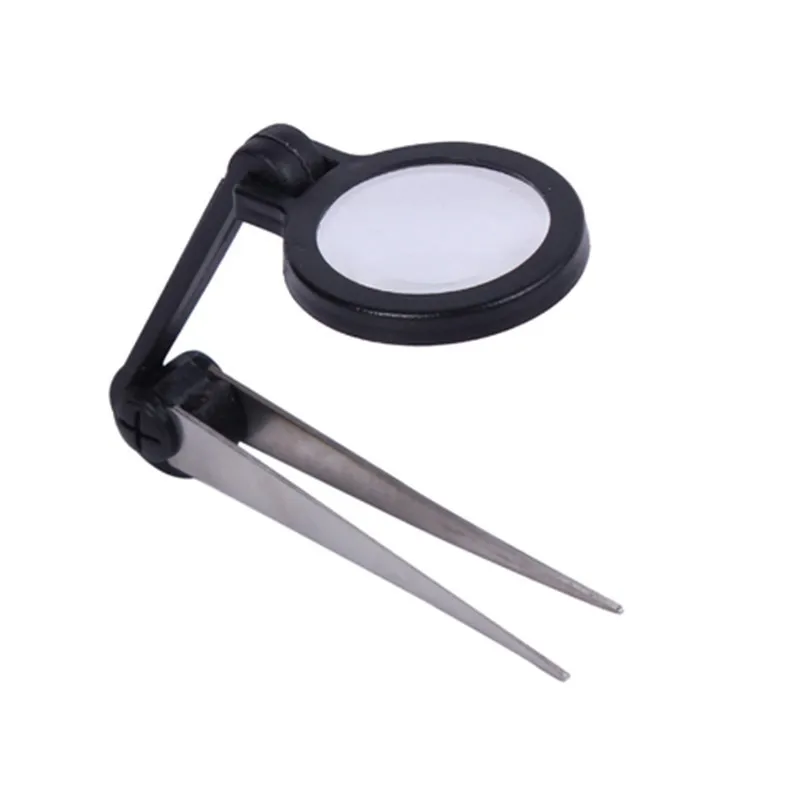 10x Tweezer Magnifier With Led Light Folding Loupe (yj7064aled) Buy