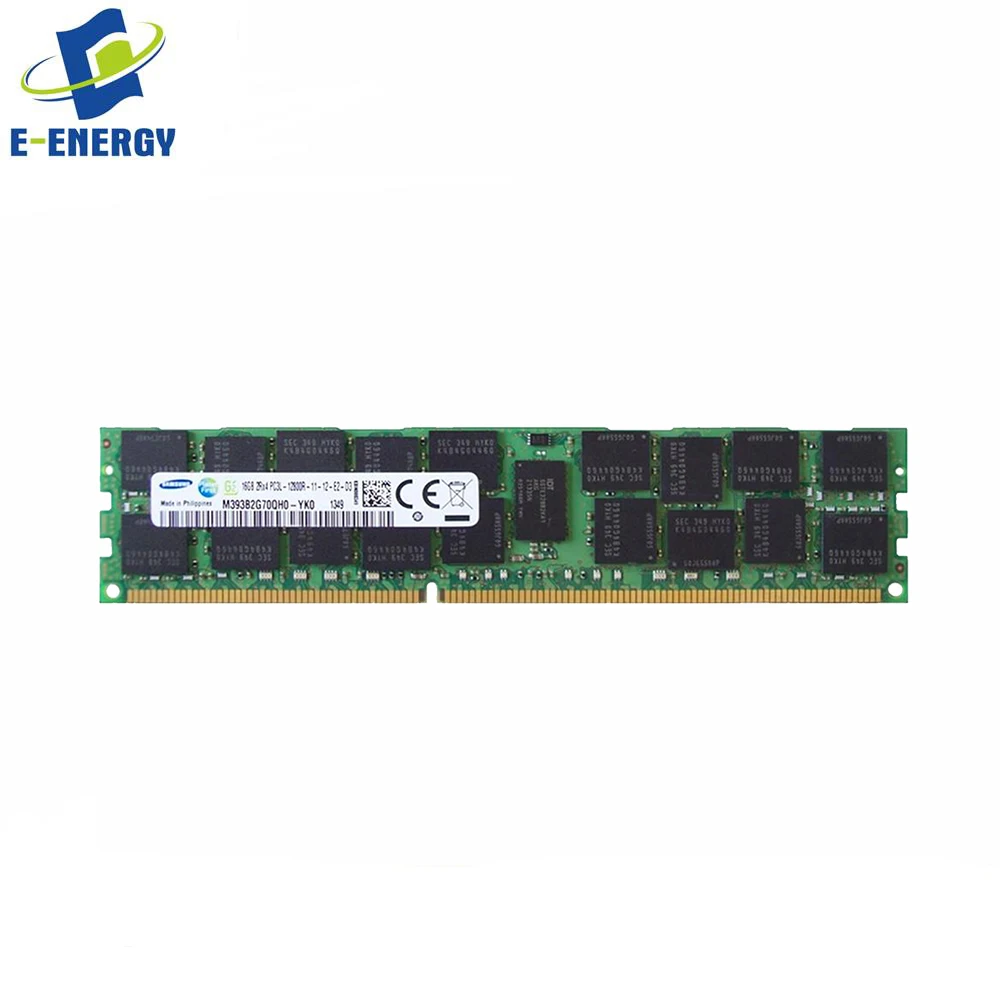 1x16GB M393B2G70DB0-YK0 SAMSUNG 16GB 2RX4 PC3L-12800R 1.35V MEMORY MODULE