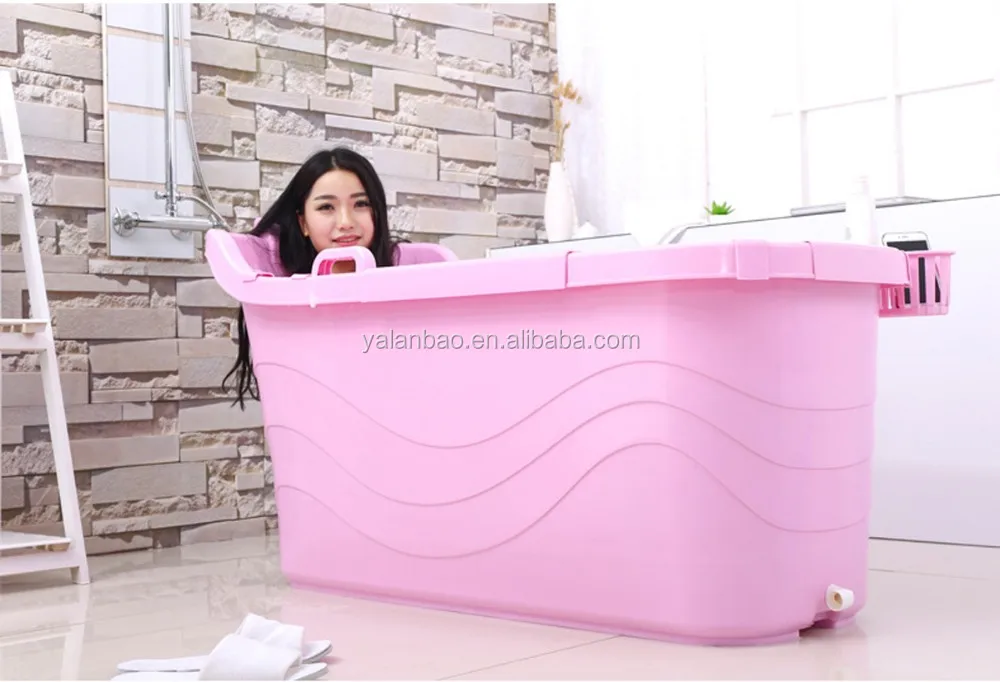 indoor portable bathtub food grade PP5 material plastic bathtub for adult