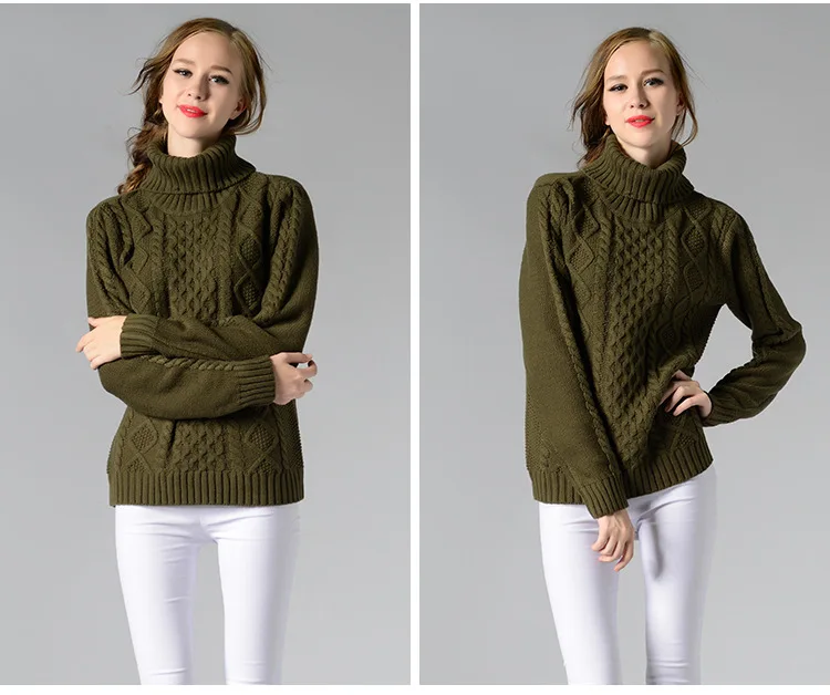baixo preço multi cor gola alta modelos de chompas de lana para mujer  mulheres suéter