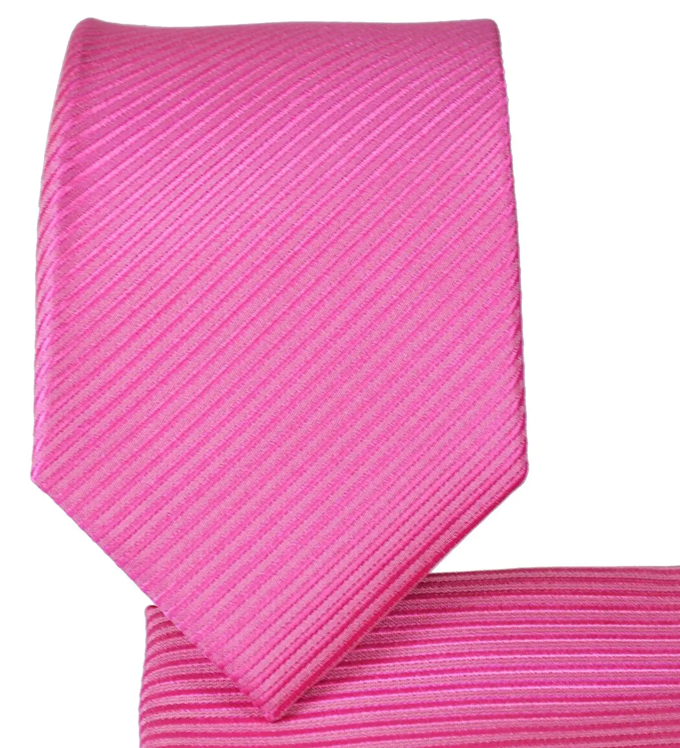 Michelsons of London Mens Ornate Jacquard Silk Tie and Pocket Square Set Pink