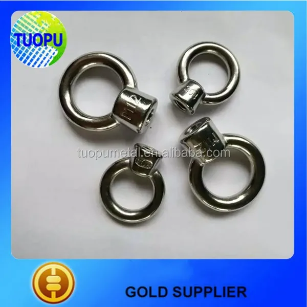 Wholesale Stainless Steel Ring Eye Bolts,High Polished Swivel Lifting