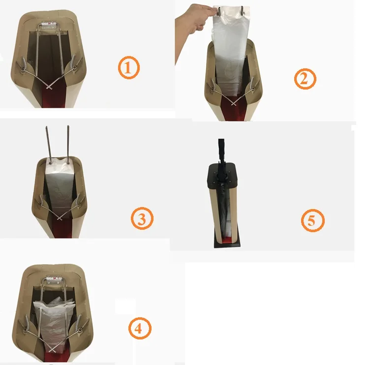 Auto Wet Umbrella Bag Stand Packing Machine Umbrella Dryer Machine