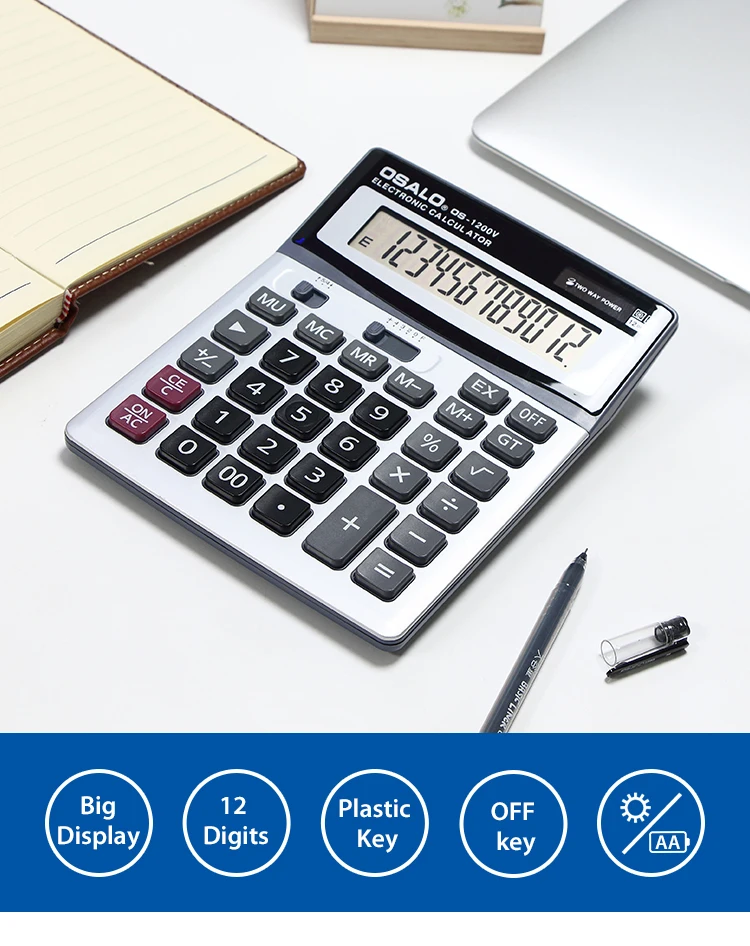 Osalo Os1200v 12 Digits Business Function Tables Calculator Lcd