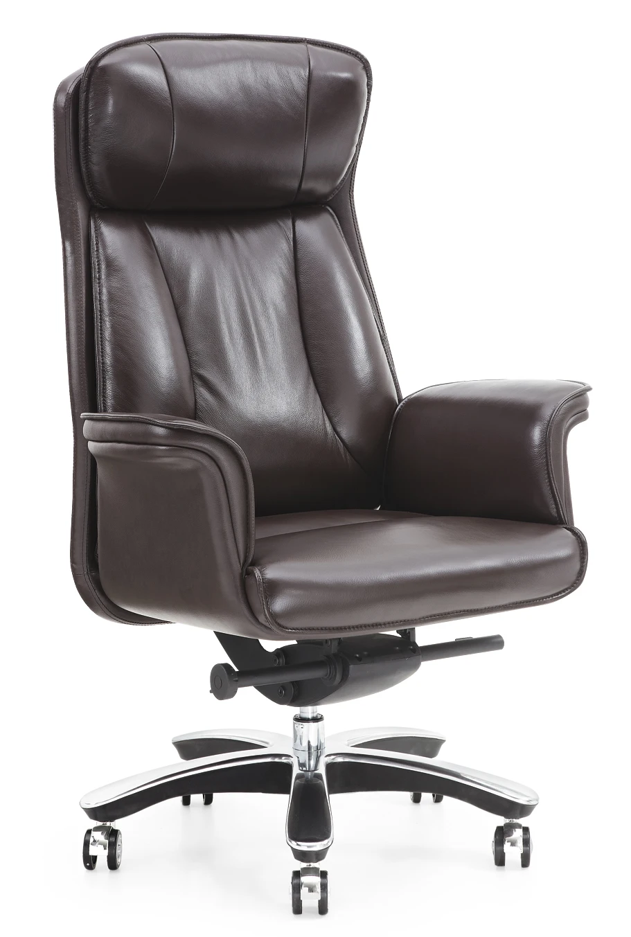 Top Grain Brown Leather Office Chair Boss Chair - Buy Luxury Leather