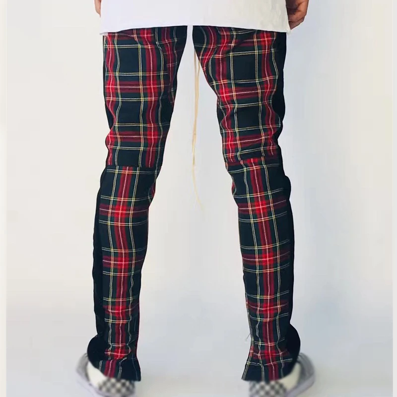 plaid sweat pants