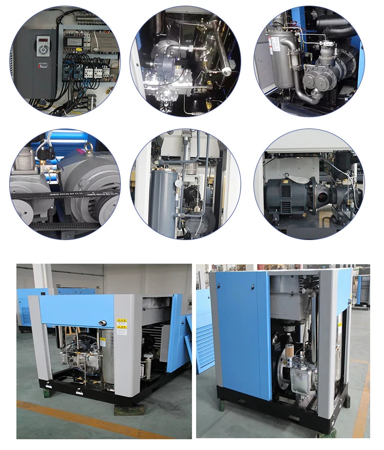 55kw Direct Drive Food Grade Screw Air Compressors Industrial Oil Free Air Compressor For Dental