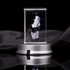 Engraving Clear Blank/crystal Block Laser Etched Block//crystal Trophy Arch 3d Led Light Crystal Clock