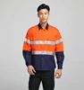 Good quality 100% cotton Fr safety shirt for working man with reflective tape