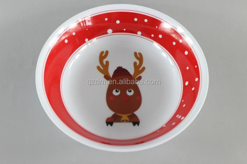 Wholesale Christmas Plastic Soup bowl Set 7-10inch