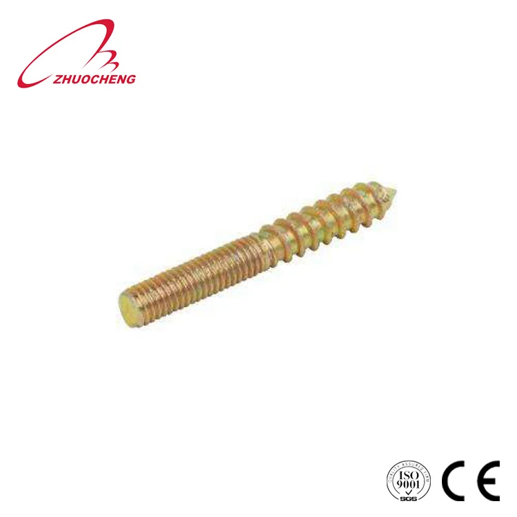 Double Head Threaded Wood Dowel Screw Buy Double End Dowel Screw