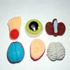Low price horror halloween candy ear brain foot eye shape halal soft candy Manufacture