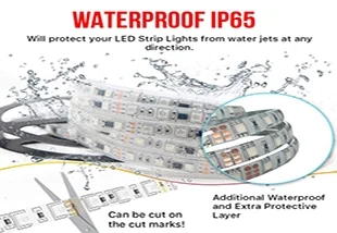Digital addressable 2835 SMD 60d 5m rgb led strip lights 12V waterproof led strip light