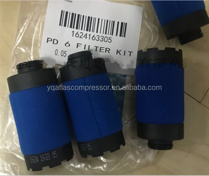 Atlascopco Screw Air Compressor Filter Kit 1624163305=1202625501 For