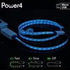 LED Lights Up Micro USB Charger Cord Sync Charging Cable For Home Car Cell Phone