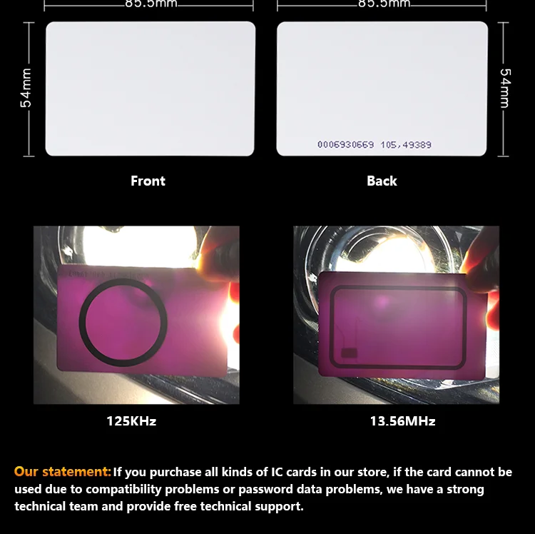Sublimation Plastic PVC Card Blank - detailed images 03