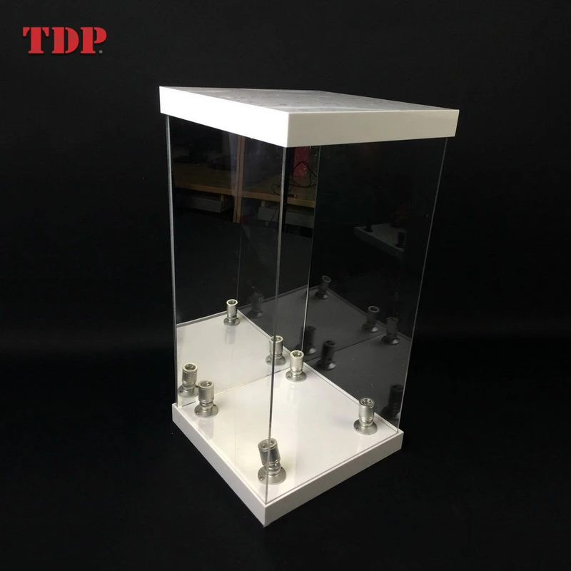 Led Light Showcase Box With Mirrored Back Panel For 12" 1/6 Scale