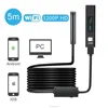 Wifi Endoscope IP68 Waterproof Wireless Borescope 1200P HD Inspection Camera with 2.0MP, 8mm Lens and Semi-Rigid Snake Camera