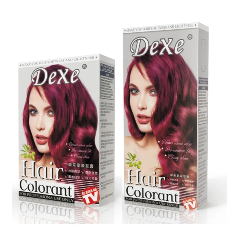 Professional Salon Use Dexe Hair Color Cream 12 Color Hair Dye