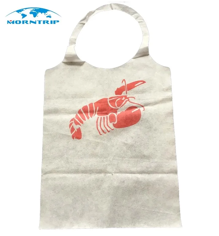 Wholesale Single Use Lobster Dinner Lobster Bibs Restaurant Poly Crab