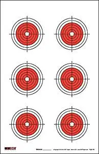 ASG SHOOTING TARGETS 100 PACK AIRSOFT RIFLE TARGETS 14X14CMS