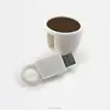 Coffee cup USB Flash drive 8G, pvc tea cup flash memory usb 16gb