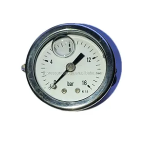 stainless steel brass internal bourdon tube type pressure gauge