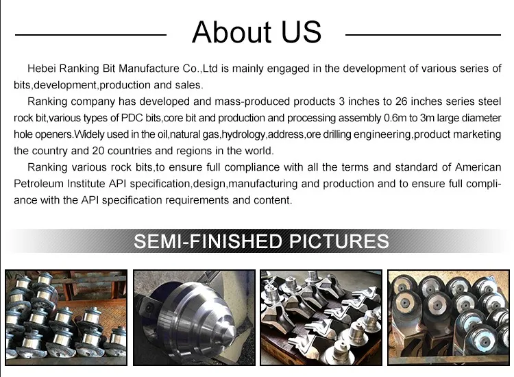 new tricone drilling rock bit IADC CODE 417 437 517 537