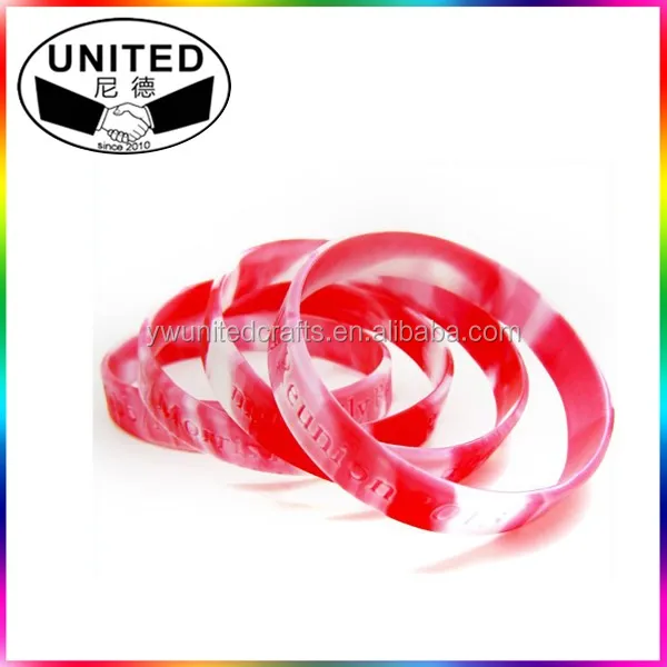 Custom Logo Debossed Silicone Bracelet Personalized Silicone Wristbands