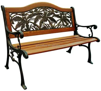 Outdoor Cast Iron Garden Bench - Buy Wooden Slats With Cast Iron Legs,3