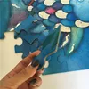 Simple small personalized large piece coloring page jigsaw puzzle kid girls unique education memory box puzzle to print assemble