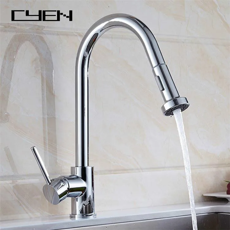 Hot Sale Long Neck Singlelever Chrome Kitchen Faucet Buy Single