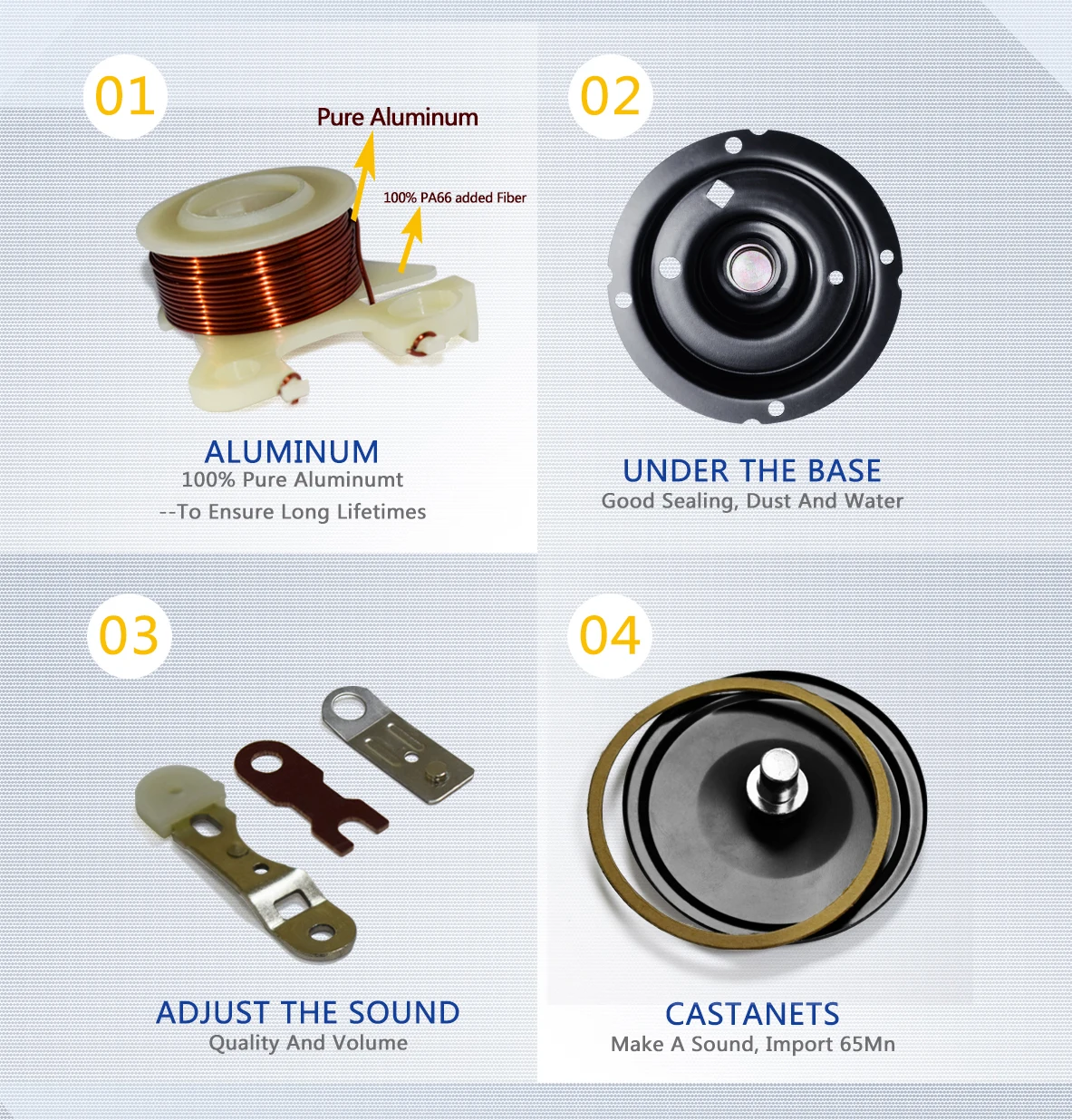 Loudest Aftermarket 12v 24v 115db Recordable Powerful Electric Car Horn