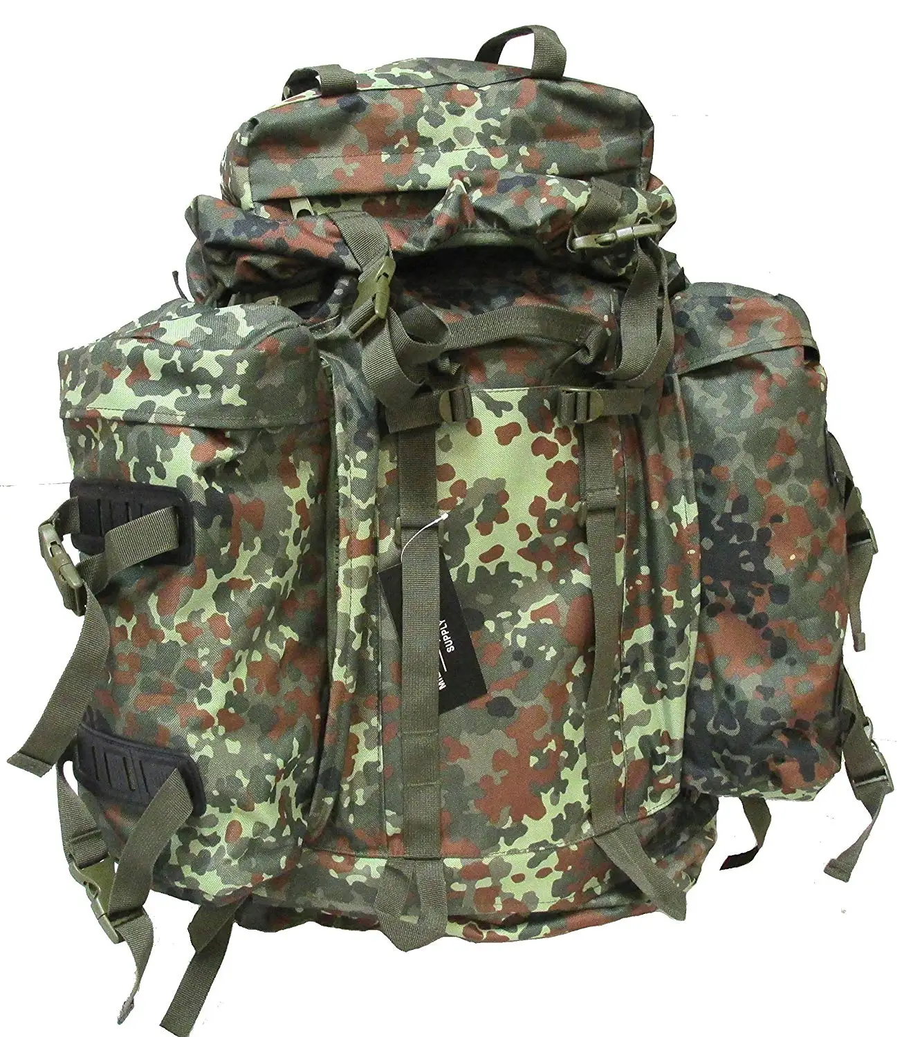 MFH BW ARMY RUCKSACK TACTICAL MOLLE HUNTING PACK LARGE 65L BACKPACK HDT CAMO FG
