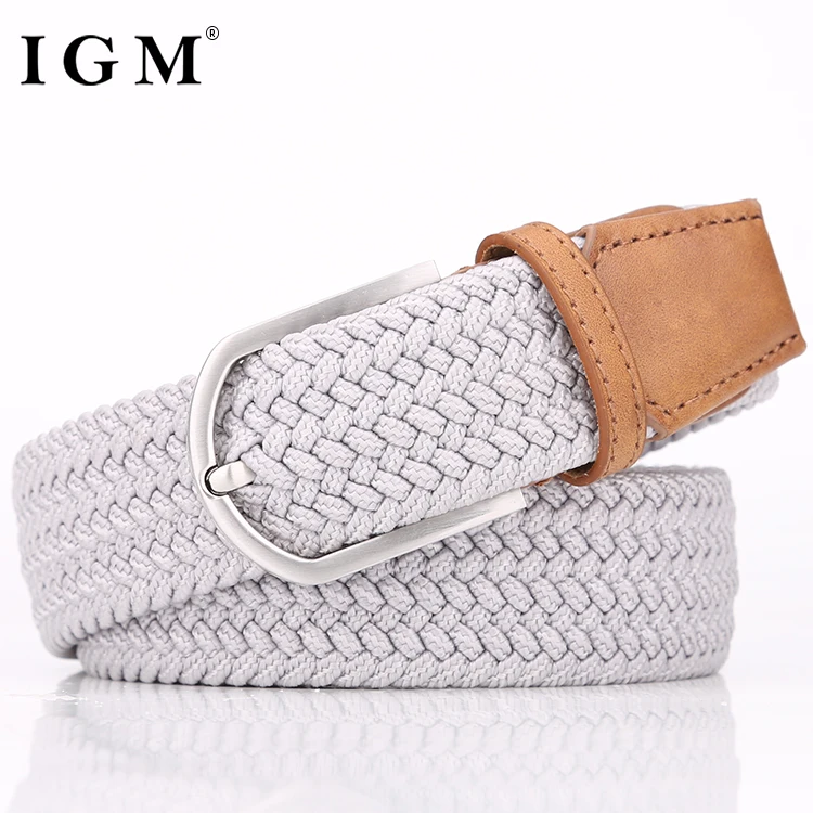 casual mens woven stretch belts