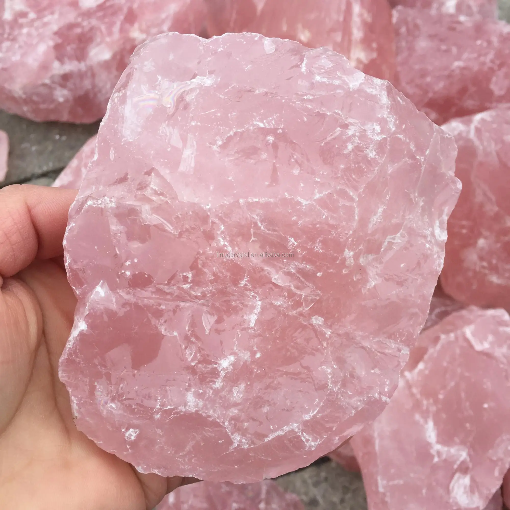 natural rose quartz stone