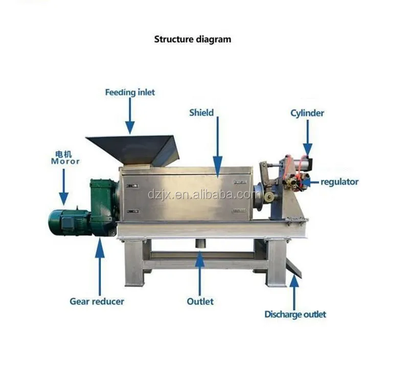 Dzjx New Design Big Capacity Juicer Extractor Machine /grape Press