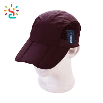 folding brim baseball cap