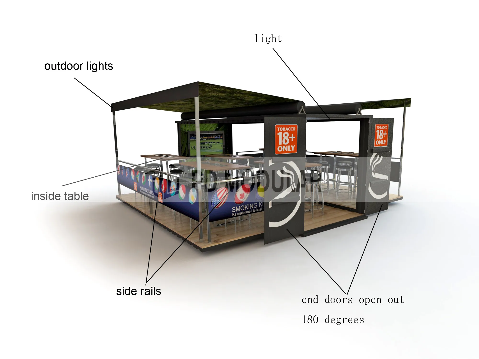 expandable living container house