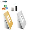 Google Home and Amazon Alexa US /AU Universal Smart Touch Wall Light Switch 1/2/ 3 gang 2 way 3 way WiFi remote control switch
