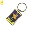 Custom zinc alloy blank key chain / key ring with printed sticker