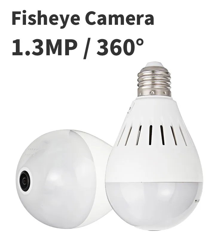 V380s Application 960p Hidden Spy Camera Light Bulb 1.3mp P2p Wifi Bulb