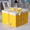 Jinayon Wholesale Fresh Cake Box Customized 4/6/8/10-14 Inch Double-layer Higher Cake Box Birthday Cake Box with Printed Logo
