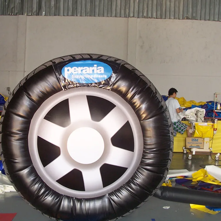 充气轮胎模型气球广告与定制标志 - buy 充气轮胎,充