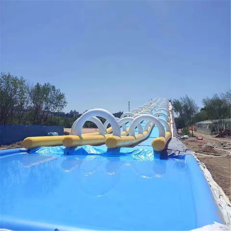 Air Cushion Double Lane Inflatable Slip N Slide Adult Pool Nip Slip On A Water Slide Buy Pool