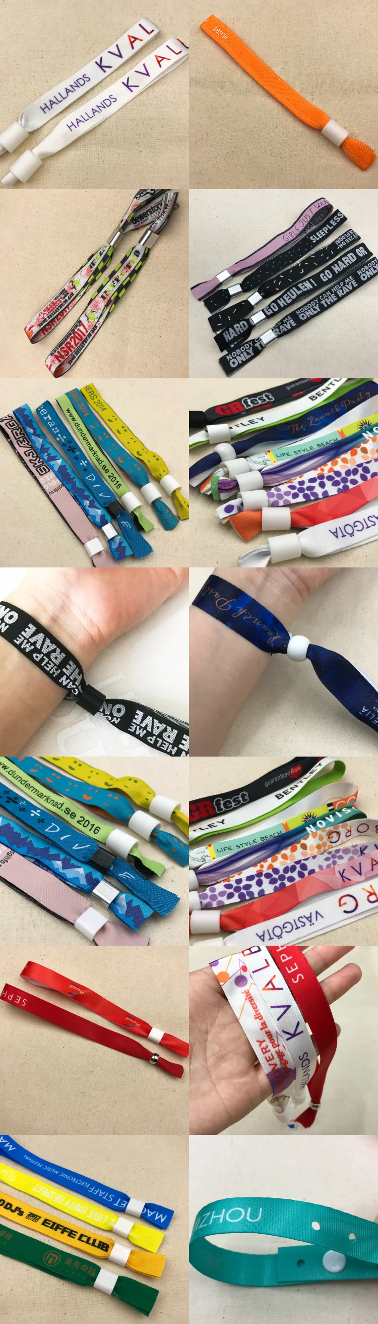 Cheap Custom Festival Wristbands Bracelets Cloth Woven Wristband Buy